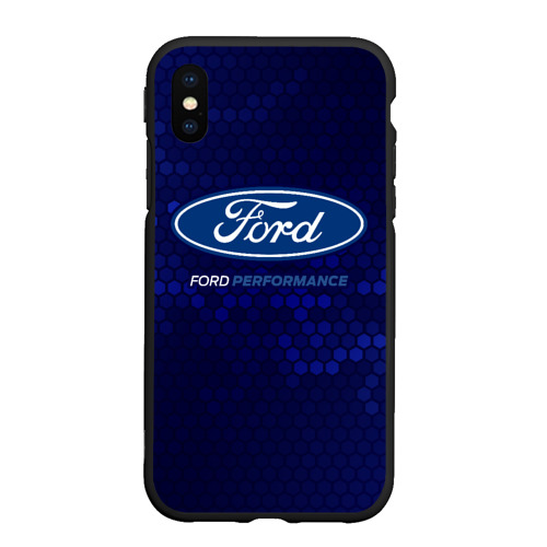 Чехол для iPhone XS Max матовый Ford - performance