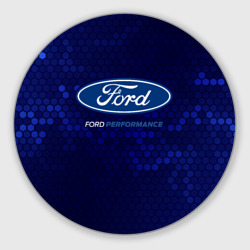 Круглый коврик для мышки Ford - performance