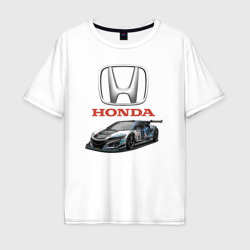 Мужская футболка хлопок Oversize Honda Racing team