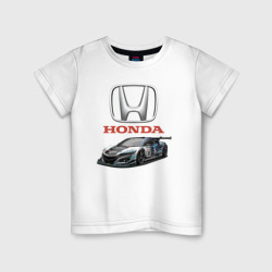 Детская футболка хлопок Honda Racing team