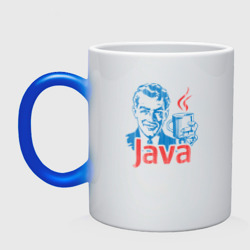 Кружка хамелеон Java программист с кофе