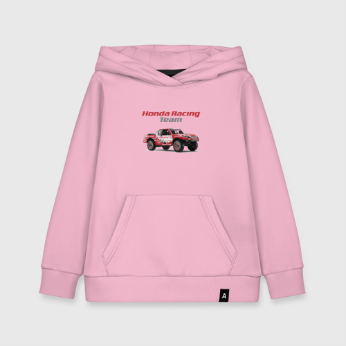 Детская толстовка хлопок Honda racing team - motorsport, цвет светло-розовый