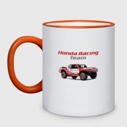 Кружка двухцветная Honda racing team - motorsport