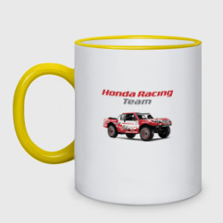 Кружка двухцветная Honda racing team - motorsport