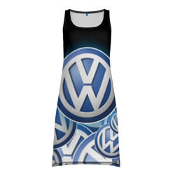 Платье-майка 3D Volkswagen | Большое лого | паттерн