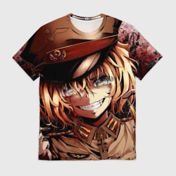 Мужская футболка 3D Tanya Degurechaff с патронами