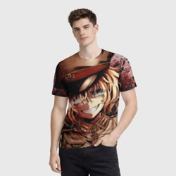 Мужская футболка 3D Tanya Degurechaff с патронами - фото 2