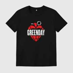 Мужская футболка хлопок Green day рок группа