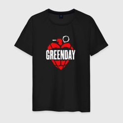 Мужская футболка хлопок Green day рок группа