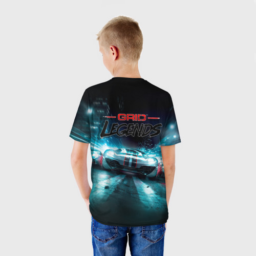 Детская футболка 3D GRID-LEGENDS., цвет 3D печать - фото 4