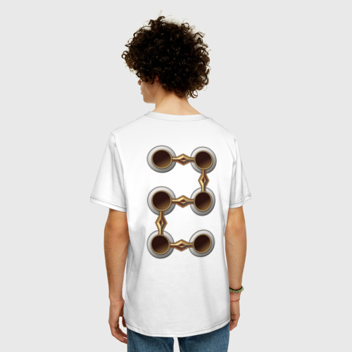 Мужская футболка хлопок Oversize с принтом Path of Exile - Tabula Rasa, вид сзади #2
