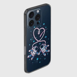 Чехол для iPhone 16 Pro силиконовый с защитой камеры Космическая любовь Cosmic love - фото 2