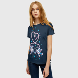 Женская футболка 3D Космическая любовь Cosmic love - фото 2
