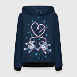 Женская толстовка 3D Космическая любовь Cosmic love