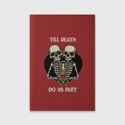 Обложка для паспорта матовая кожа Любовь до Гроба love Till death