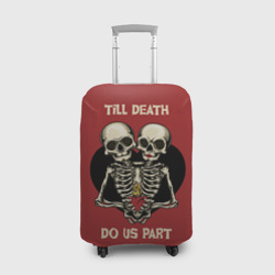 Чехол для чемодана 3D Любовь до Гроба love Till death