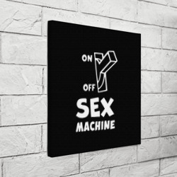 Холст квадратный Sex machine с выключателем - фото 2