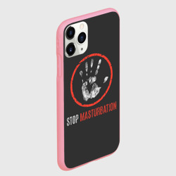 Чехол для iPhone 11 Pro Max матовый Stop masturbation - фото 2