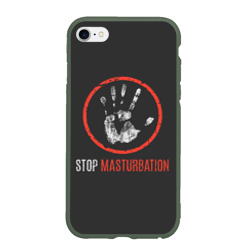 Чехол для iPhone 6Plus/6S Plus матовый STOP MASTURBATION