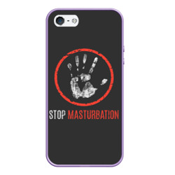 Чехол для iPhone 5/5S матовый Stop masturbation