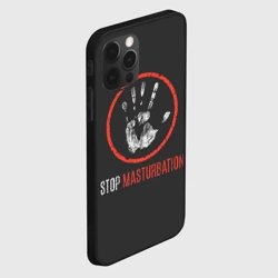 Чехол для iPhone 12 Pro Stop masturbation - фото 2