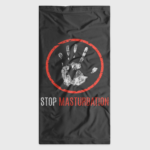 Бандана-труба 3D Stop masturbation, цвет 3D печать - фото 7