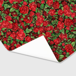 Бумага для упаковки 3D Букет алых роз - фото 2
