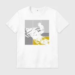 Мужская футболка хлопок Snowmobile qube