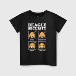 Детская футболка хлопок Бигль - Охрана