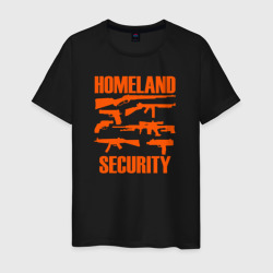 Национальная безопасность – Мужская футболка хлопок с принтом купить со скидкой в -20%