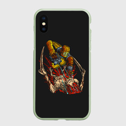 Чехол для iPhone XS Max матовый Айзек за работой