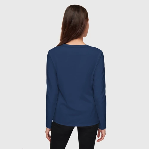 Женский лонгслив хлопок Такса - охрана - фото 4