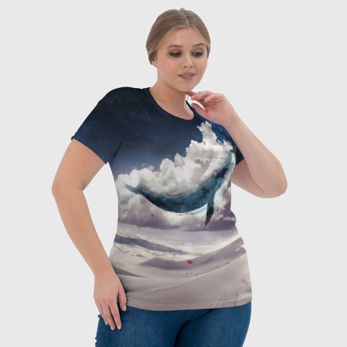 Женская футболка 3D Кит-арт, цвет 3D печать - фото 6