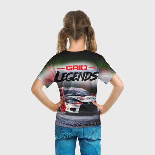 Детская футболка 3D Grid-Legends car, цвет 3D печать - фото 6