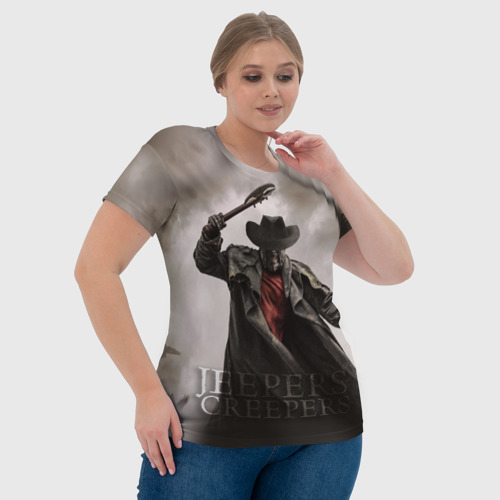 Женская футболка 3D с принтом Джиперс криперс 3д, фото #4