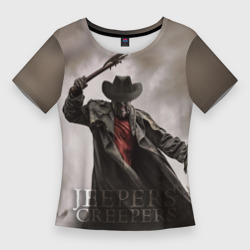 Женская футболка 3D Slim Джиперс криперс 3д