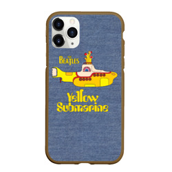 Чехол для iPhone 11 Pro Max матовый On a Yellow Submarine 3D