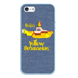 Чехол для iPhone 5/5S матовый On a Yellow Submarine 3D