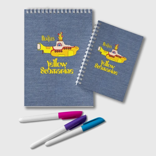 Блокнот On a Yellow Submarine 3D