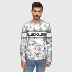 Мужской лонгслив 3D Lexus Big emblema pattern - фото 2