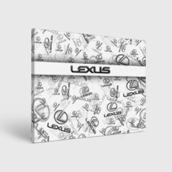 Холст прямоугольный Lexus Big emblema pattern