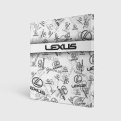 Холст квадратный Lexus Big emblema pattern