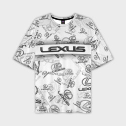 Мужская футболка oversize 3D Lexus Big emblema pattern