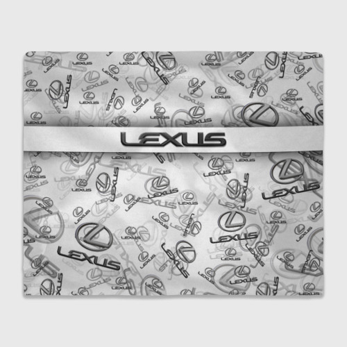 Плед 3D Lexus Big emblema pattern, цвет 3D (велсофт)