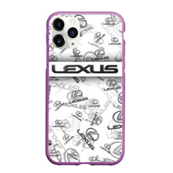 Чехол для iPhone 11 Pro Max матовый Lexus Big emblema pattern