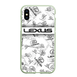 Чехол для iPhone XS Max матовый Lexus Big emblema pattern