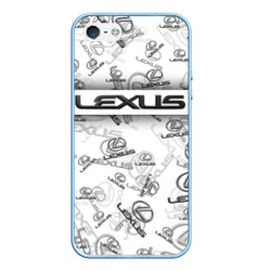 Чехол для iPhone 5/5S матовый Lexus Big emblema pattern