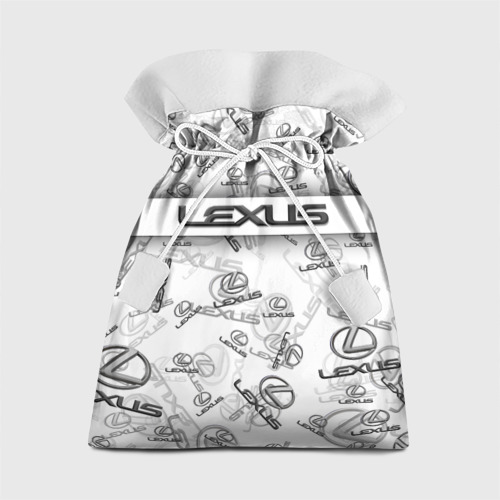 Подарочный мешок с принтом Lexus Big emblema pattern, вид спереди №1