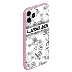 Чехол для iPhone 11 Pro Max матовый Lexus Big emblema pattern - фото 2