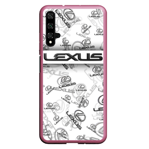 Чехол для Honor 20 Lexus Big emblema pattern, цвет малиновый